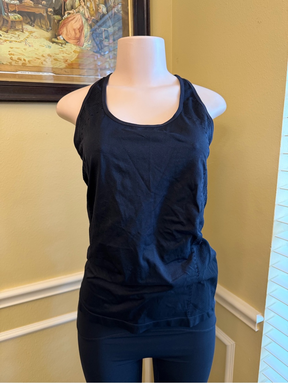 Fabletics Black Racerback Tank Top